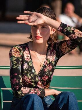 Rouje Paris Sade Wrap Top Size EU 34